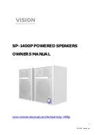 Vision SP-1400P Owner'S Manual preview