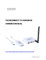 Vision TECHCONNECT TC-HDMIW30 Owner'S Manual preview