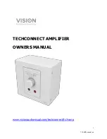 Preview for 1 page of Vision Techconnect TC2-AMP3 Owner'S Manual