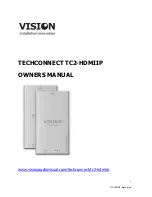 Vision TECHCONNECT TC2-HDMIIP Owner'S Manual preview