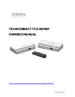 Vision TECHCONNECT TC2-HDMIP Owner'S Manual preview