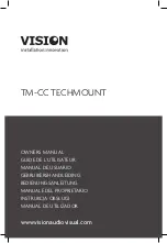 Vision TM-CC TECHMOUNT Owner'S Manual preview