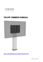 Предварительный просмотр 1 страницы Vision TM-IFP Owner'S Manual