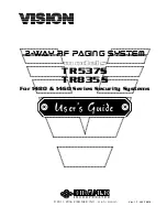 Vision TR537S User Manual preview