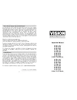 Предварительный просмотр 1 страницы Vision ZL 7261 CN-5 Operation Manual