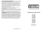 Предварительный просмотр 1 страницы Vision ZT1141IN-5 Installation & Operation Manual