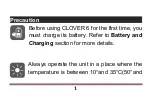 Preview for 8 page of VisionAid CLOVER 6 User Manual