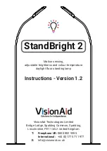 VisionAid StandBright 2 Instructions Manual предпросмотр