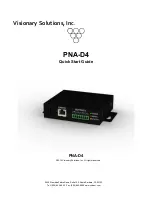 Preview for 1 page of Visionary Solutions PNA-D4 Quick Start Manual