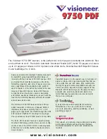 Visioneer 9750 PDF Specification Sheet preview