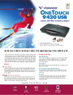 Visioneer OneTouch 9420 USB Specifications preview