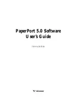 Visioneer PAPERPORT 5.0 SOFTWARE FOR MACINTOSH User Manual preview