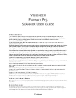 Preview for 2 page of Visioneer PATRIOT P15 User Manual