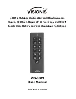 Предварительный просмотр 1 страницы Visionis VIS-8009 User Manual