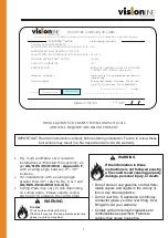 Preview for 2 page of visionLINE TAURUS - AU Installation And Owner'S Manual