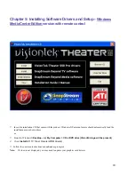 Предварительный просмотр 20 страницы VisionTek Theater 550 PRO User Manual