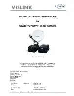 Vislink AFD120 DBS Technical Operation Manual предпросмотр