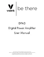 Предварительный просмотр 1 страницы Vislink DPA3 User Manual