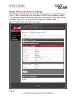 Preview for 78 page of Vislink NewStream User And Technical Manual