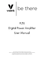 Vislink PLTX User Manual предпросмотр