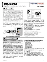 Visonic Networks AXS-10 PRO User Manual preview