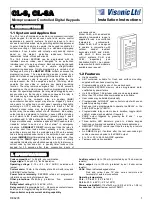 Visonic CL-8 Installation Instructions Manual preview