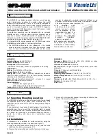 Visonic GFD-40W Installation Instructions preview