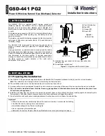 Visonic GSD-441 PG2 Installation Instructions preview