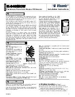 Visonic K-940MCW Installation Instructions preview