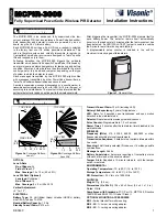 Visonic MCPIR-3000 Installation Instructions preview