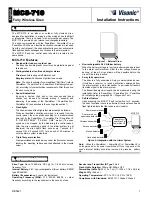 Предварительный просмотр 1 страницы Visonic MCS-710 Installation Instructions