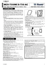 Visonic MCS-730 AC Installation Instructions предпросмотр