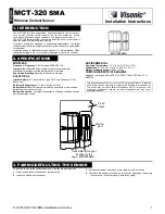 Preview for 1 page of Visonic MCT-320 SMA Installation Instructions