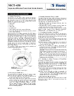 Preview for 1 page of Visonic MCT-430 Installation Instructions Manual