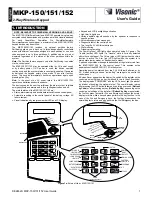 Visonic MKP-150 User Manual preview