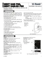 Preview for 1 page of Visonic NEXT CAM PG2 Installation Instructions Manual