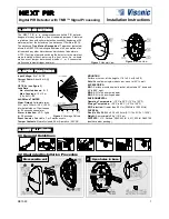 Preview for 1 page of Visonic NEXT PIR Installation Instructions Manual