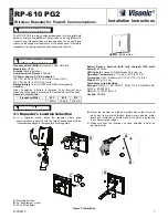 Предварительный просмотр 1 страницы Visonic RP-610 PG2 - Installation Instructions