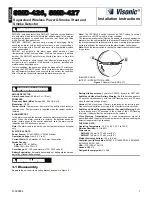 Preview for 1 page of Visonic SMD-426 Installation Instructions Manual