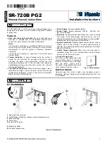 Visonic SR-720B PG2 Installation Instructions предпросмотр