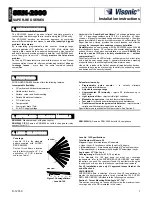 Preview for 1 page of Visonic SRN-2000 Installation Instructions Manual