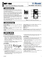 Предварительный просмотр 1 страницы Visonic WT-104 Installation Instructions