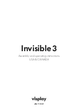 Preview for 1 page of visplay Invisible 3 Assembly And Operating Instructions Manual