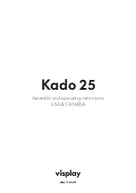 visplay Kado 25 Assembly And Operating Instructions Manual preview