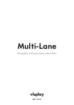 visplay Multi-Lane Assembly And Operating Instructions Manual preview