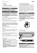 Preview for 4 page of visplay Multi-Lane Assembly And Operating Instructions Manual