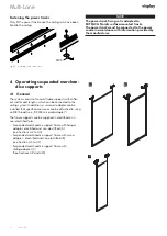 Preview for 12 page of visplay Multi-Lane Assembly And Operating Instructions Manual