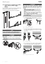 Preview for 14 page of visplay Multi-Lane Assembly And Operating Instructions Manual