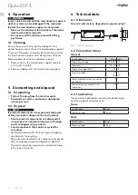 Предварительный просмотр 10 страницы visplay Qubo 35 P/L Assembly And Operating Instructions Manual