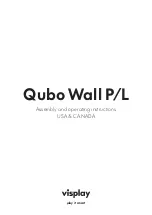 visplay Qubo Wall L Assembly And Operating Instructions Manual preview
